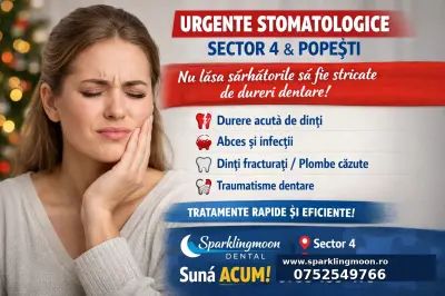 Urgențe stomatologice de sărbători: ce faci dacă te apucă durerea de dinți în Sector 4 sau Popești