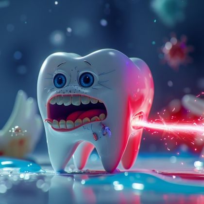 Debridare radiculară asistată laser – Curățare profundă a rădăcinilor dentare pentru sănătatea gingiilor.